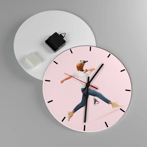 Nástenné hodiny - Štipka absurdity - 30x30 cm