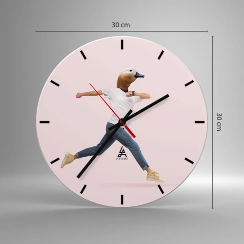 Nástenné hodiny - Štipka absurdity - 30x30 cm