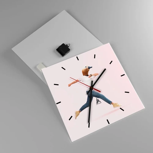 Nástenné hodiny - Štipka absurdity - 40x40 cm
