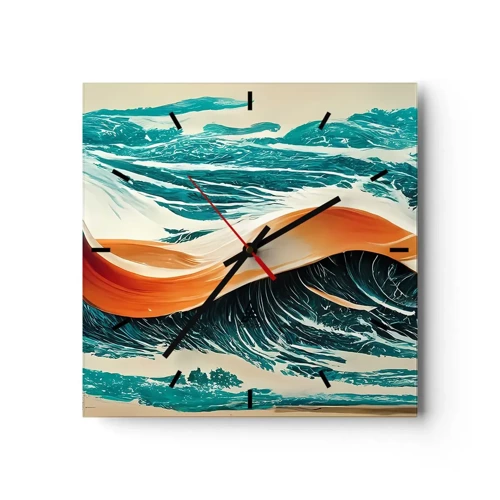 Nástenné hodiny - Surferov sen - 30x30 cm