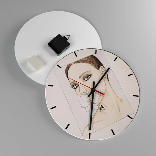 Nástenné hodiny - Symbol elegancie a krásy - 30x30 cm