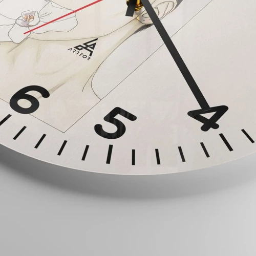 Nástenné hodiny - Symbol elegancie a krásy - 40x40 cm