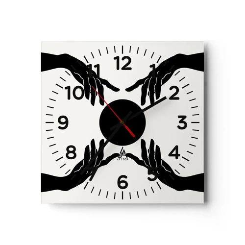 Nástenné hodiny - Tajné znamenie - 40x40 cm
