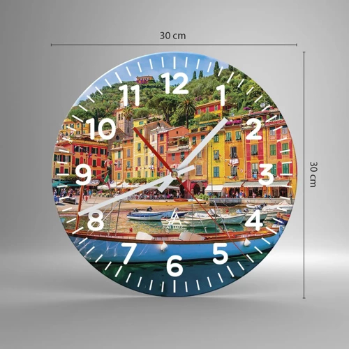 Nástenné hodiny - Talianske dopoludnie - 30x30 cm