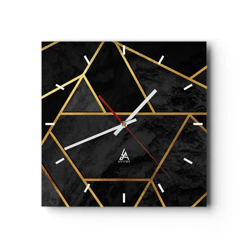 Nástenné hodiny - Temnota a svetlo - 30x30 cm
