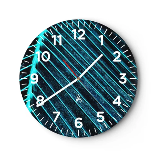 Nástenné hodiny - Textúra zelene - 40x40 cm