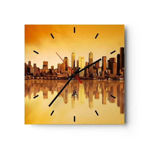 Nástenné hodiny - Ticho metropoly - 30x30 cm