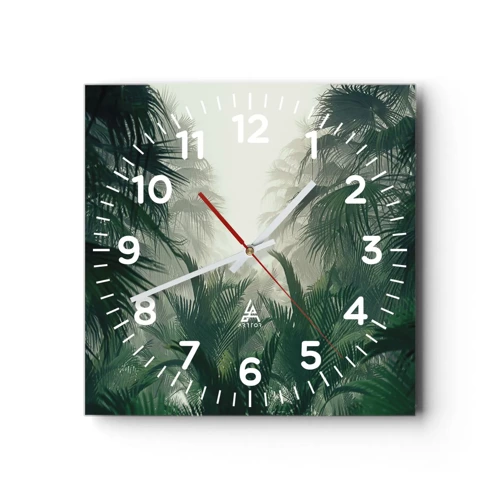 Nástenné hodiny - Tropická záhada - 40x40 cm