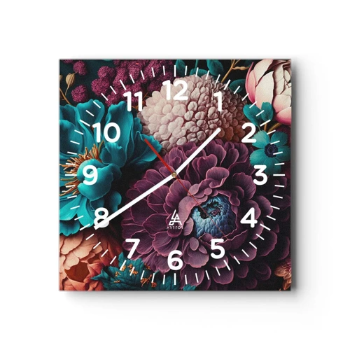 Nástenné hodiny - Úroda prírody - 40x40 cm