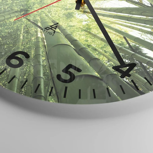 Nástenné hodiny - V bambusovom háji - 30x30 cm