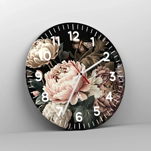 Nástenné hodiny - V barokovom štýle - 30x30 cm
