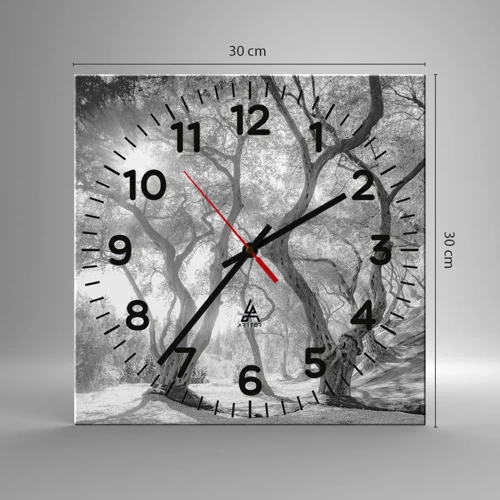 Nástenné hodiny - V olivovom háji - 30x30 cm