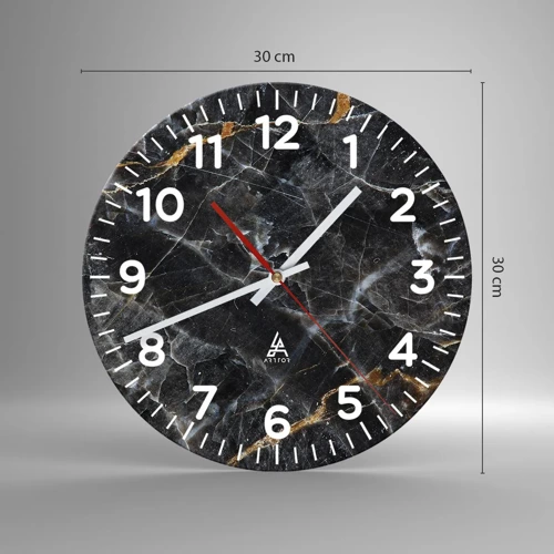 Nástenné hodiny - Vnútorný život kameňa - 30x30 cm