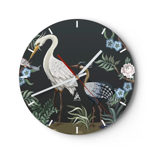 Nástenné hodiny - Vtáčí sprievod - 30x30 cm