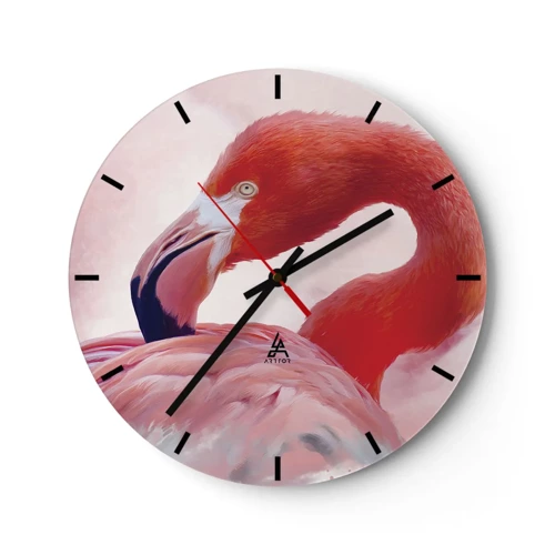 Nástenné hodiny - Vtáčia krása - 30x30 cm