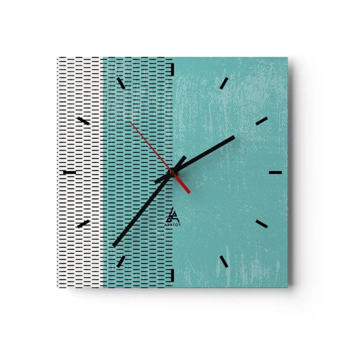 Nástenné hodiny - Vyvážená kompozícia - 30x30 cm