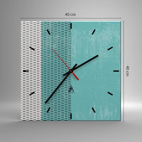 Nástenné hodiny - Vyvážená kompozícia - 40x40 cm