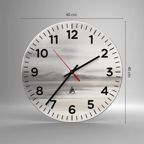 Nástenné hodiny - Zamyslená diaľka - 40x40 cm