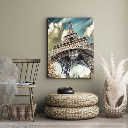 Obraz na plátne - A na jeseň v Paríži… - 80x120 cm