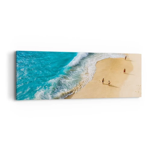 Obraz na plátne - A potom slnko, pláž… - 90x30 cm