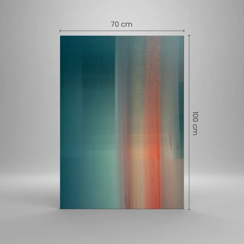 Obraz na plátne - Abstrakcia: vlny svetla - 70x100 cm