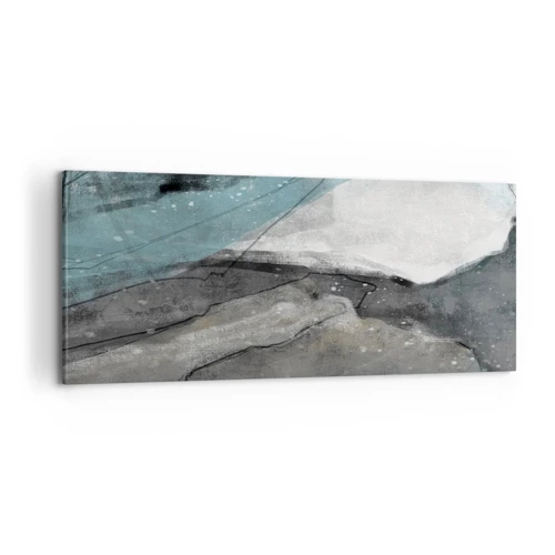 Obraz na plátne - Abstrakcie: skaly a ľad - 100x40 cm