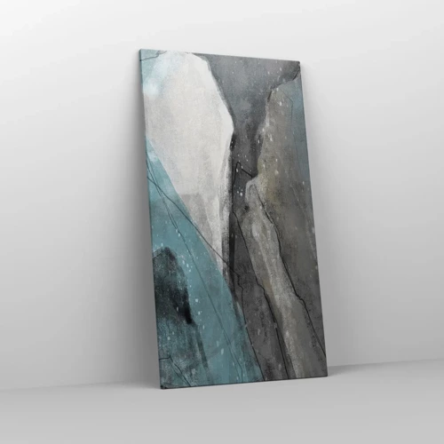 Obraz na plátne - Abstrakcie: skaly a ľad - 65x120 cm