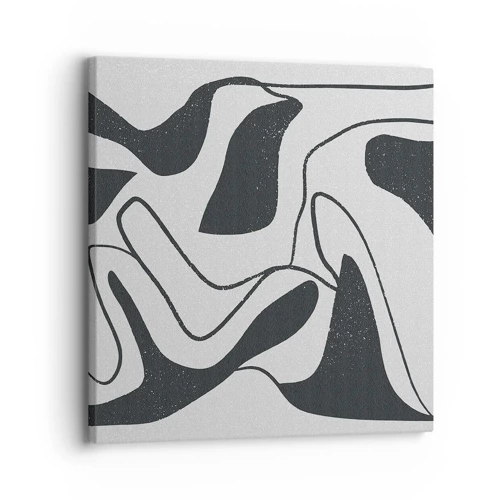 Obraz na plátne - Abstraktná hra v labyrinte - 30x30 cm