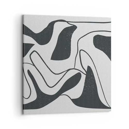 Obraz na plátne - Abstraktná hra v labyrinte - 60x60 cm