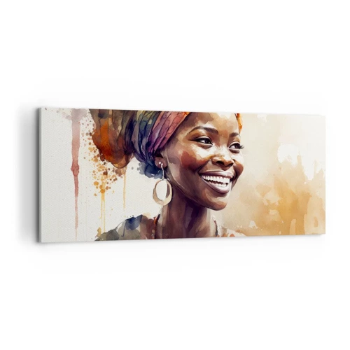 Obraz na plátne - Africká kráľovná - 120x50 cm