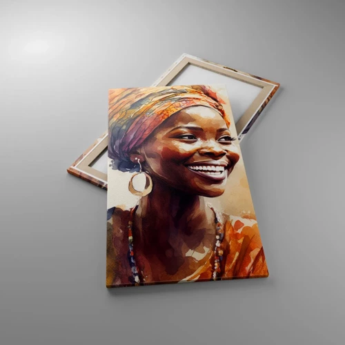 Obraz na plátne - Africká kráľovná - 55x100 cm