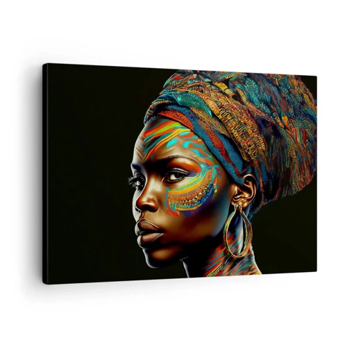 Obraz na plátne - Africká kráľovná - 70x50 cm