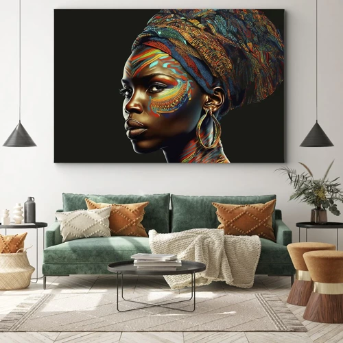 Obraz na plátne - Africká kráľovná - 70x50 cm