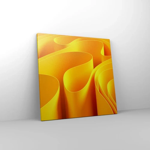 Obraz na plátne - Ako slnečné vlny - 50x50 cm