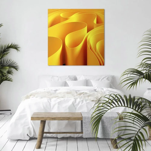 Obraz na plátne - Ako slnečné vlny - 60x60 cm