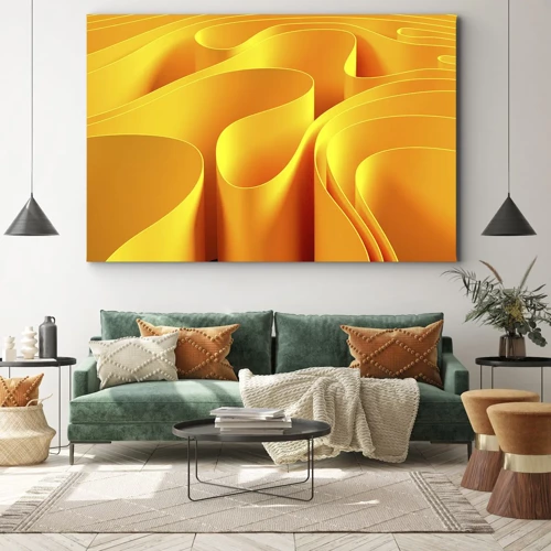 Obraz na plátne - Ako slnečné vlny - 70x50 cm