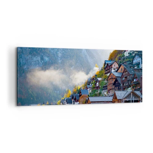 Obraz na plátne - Alpská krajina - 100x40 cm