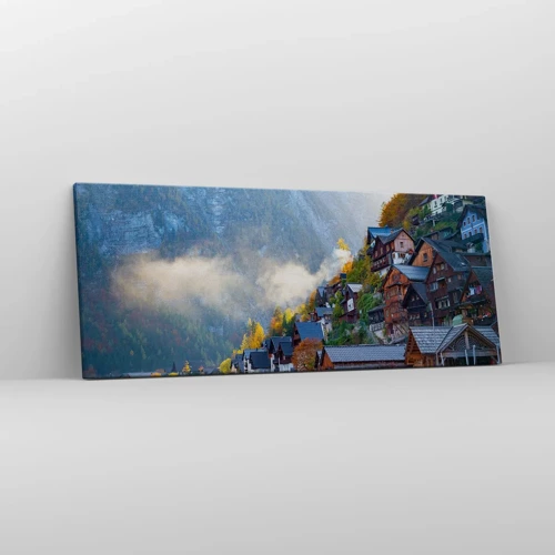 Obraz na plátne - Alpská krajina - 100x40 cm
