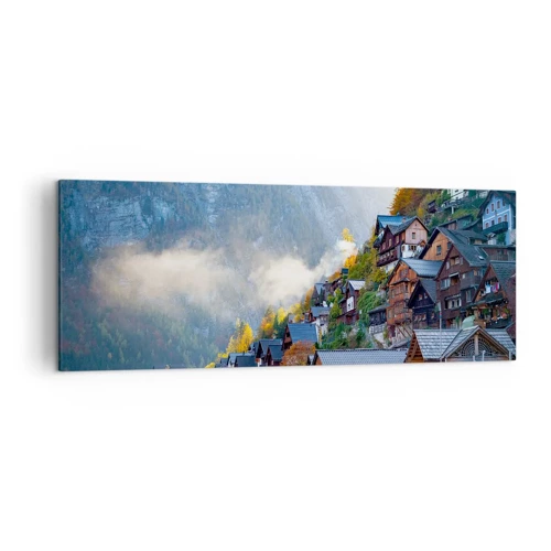 Obraz na plátne - Alpská krajina - 140x50 cm