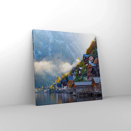 Obraz na plátne - Alpská krajina - 40x40 cm