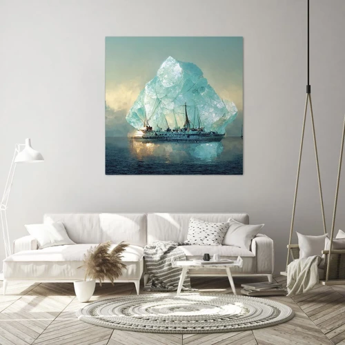 Obraz na plátne - Arktický briliant - 60x60 cm