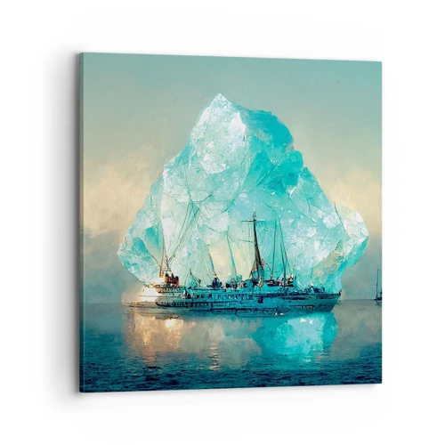 Obraz na plátne - Arktický briliant - 70x70 cm
