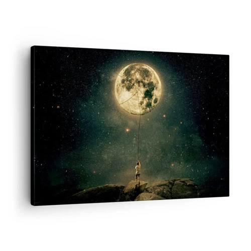 Obraz na plátne - Chlap, ktorý ukradol mesiac - 70x50 cm