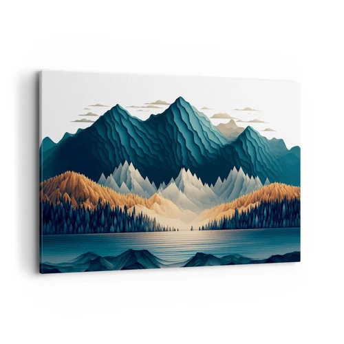 Obraz na plátne - Dokonalá horská krajina - 100x70 cm