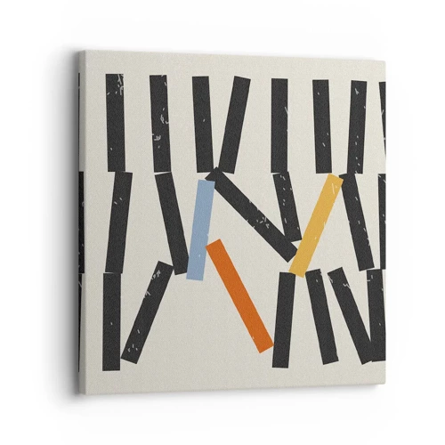 Obraz na plátne - Domino – kompozícia - 30x30 cm