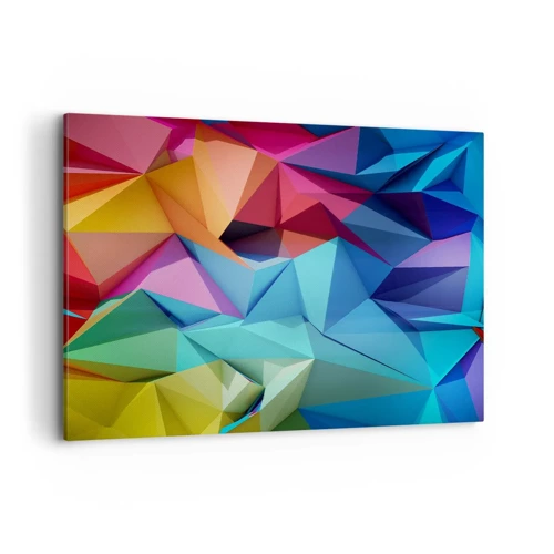 Obraz na plátne - Dúhové origami - 120x80 cm