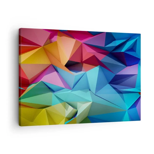 Obraz na plátne - Dúhové origami - 70x50 cm