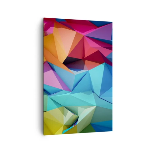 Obraz na plátne - Dúhové origami - 80x120 cm