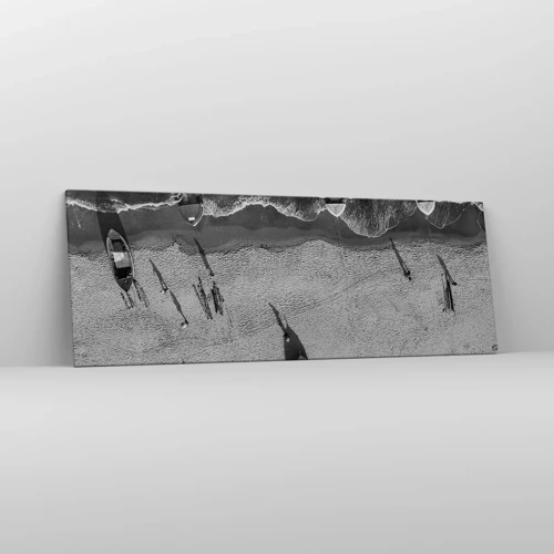 Obraz na plátne - Ešte na brehu… - 140x50 cm