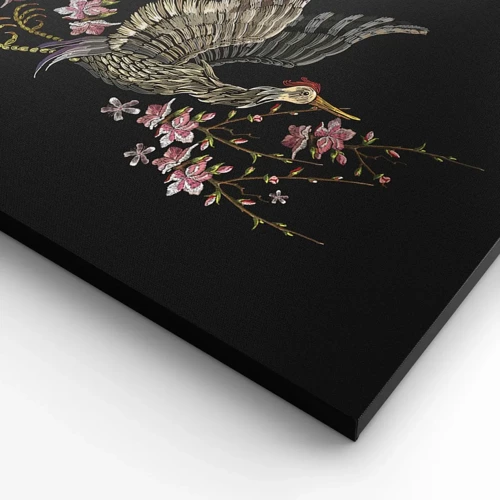 Obraz na plátne - Exotický vyšívaný vták - 70x100 cm